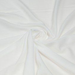 ткань креп-шифон цвет белый молочный артикул у - 03687