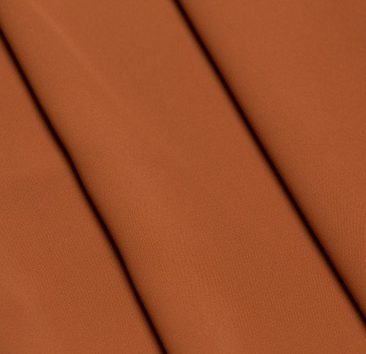 ткань полиэстeр однотон цвет коричный оранжевый артикул у - 05417. Изображение №3