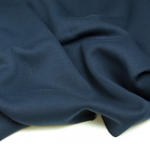 ткань трикотаж цвет темно-синий синий артикул у - 08432. Изображение №4