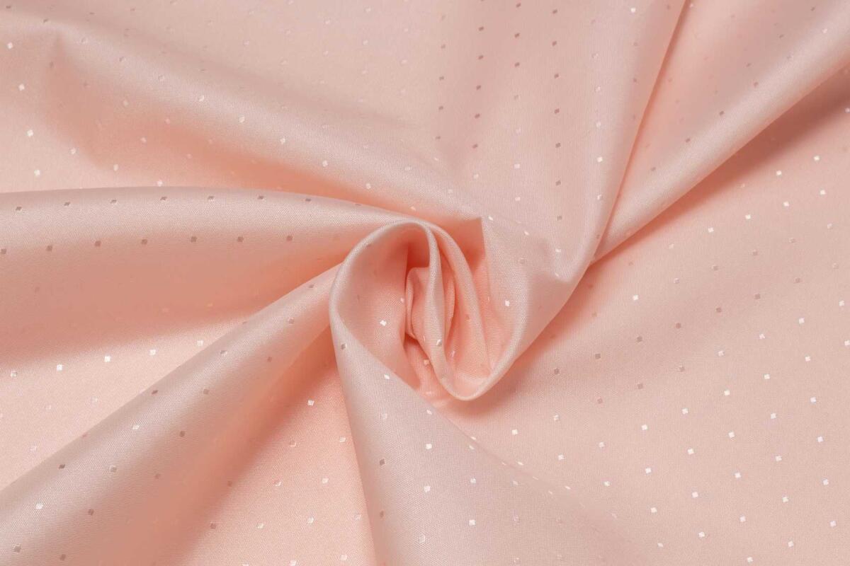 Подкладка полиэстровая жаккардовая TAFF JACQ Пудра DES#P12695 #PINK