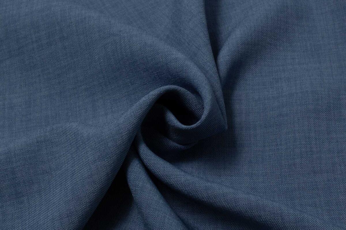 Полиэстeр однотон Лен Вишер LINEN VISH Синий #2130