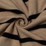 Трикотаж полоска YJ9101239 #BEIGE/BLACK