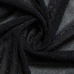 Сетка с люрексом NYLON MESH WITH LUREX #NS-KN-52961 NEGRO