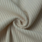 Трикотаж жаккардовый KNIT SOFT COUDUROY Молочный #MILK