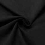 Кулирка однотонная Кулирная гладь из пряжи 30/1 с эластаном Черная #6000-180