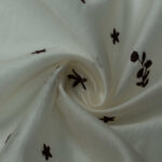 Вискоза с вышивкой AURA/MH-Z1392 #ECRU/BROWN