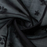 Вискоза с вышивкой AURA/MH-Z1392 #BLACK/BLACK