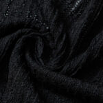 Трикотаж ажурный KIMI Черная #BLACK