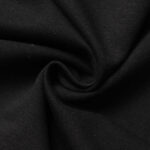 Футер 2-х нитка Двухнитка с полиэстером Двухнитка из пряжи 30/1 с эластаном Черная #6000