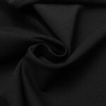 Футер 2-х нитка Двухнитка х/б из компактной пряжи 30/1 Черная #6000