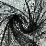 Гипюр, кружево I0558 Черная #BLACK